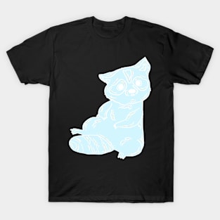 Blue Bubble Racoon T-Shirt